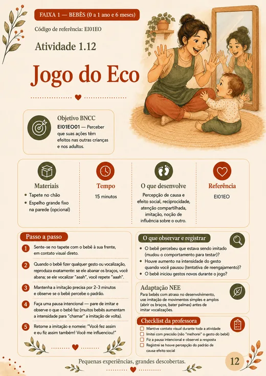 Plano de Atividade BNCC para Berçário