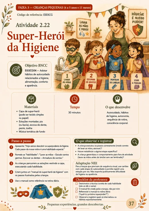 Plano de Atividade BNCC para Pré-escola