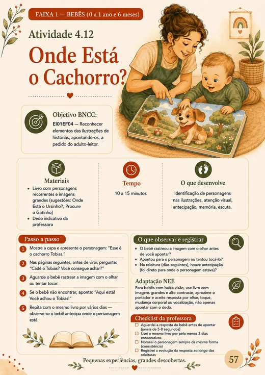 Plano de Atividade BNCC para Berçário